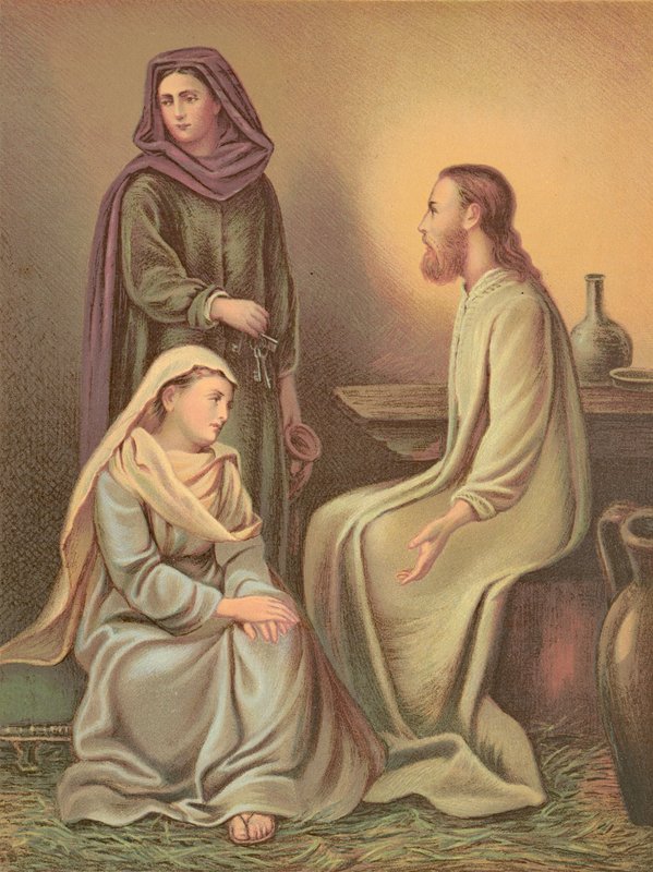 Jézus Krisztus Márta és Mária házában alkotó: English School