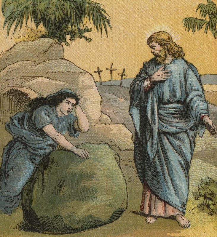 Jézus Krisztus, feltámadt a halálból (színes litho) alkotó: English School
