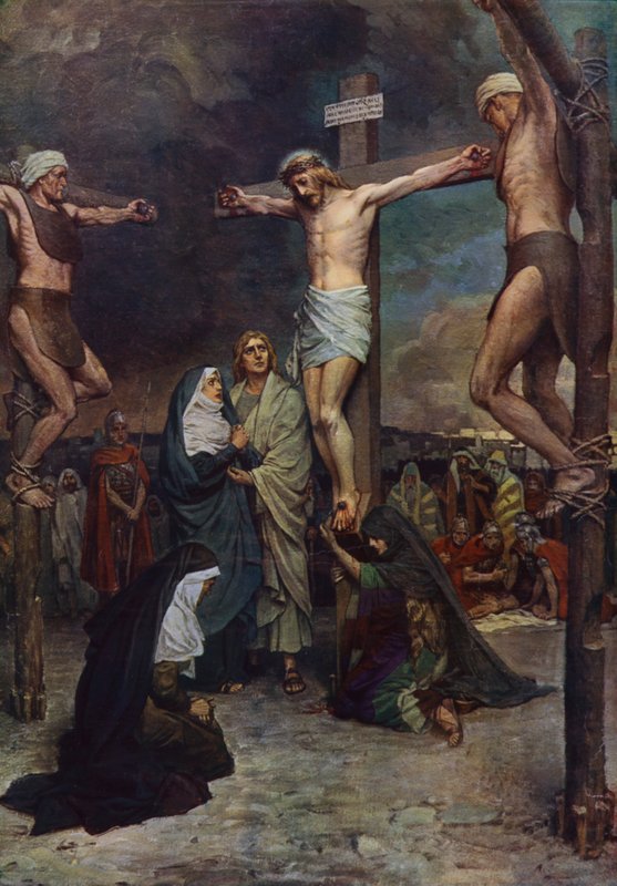 Jézus a kereszten (színes litó) alkotó: English School