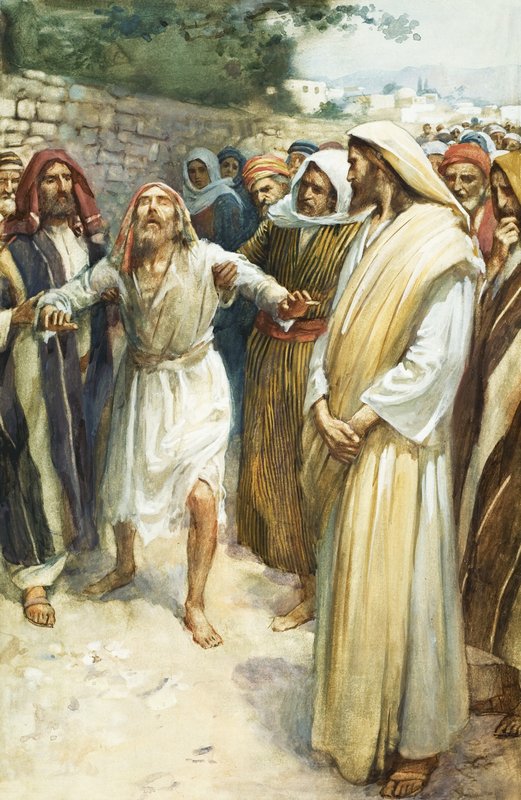 Jézus és egy vak ember alkotó: English School