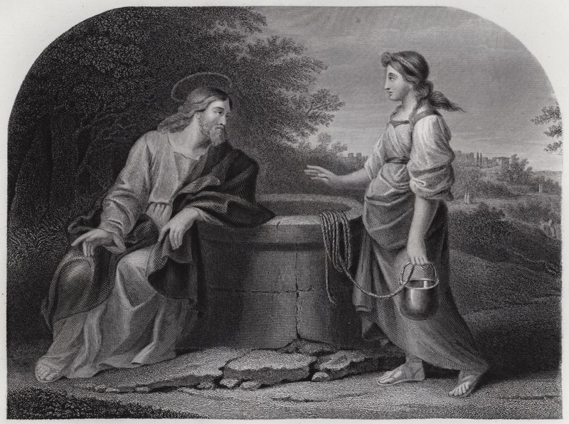 Jézus és a szamaritánus alkotó: English School