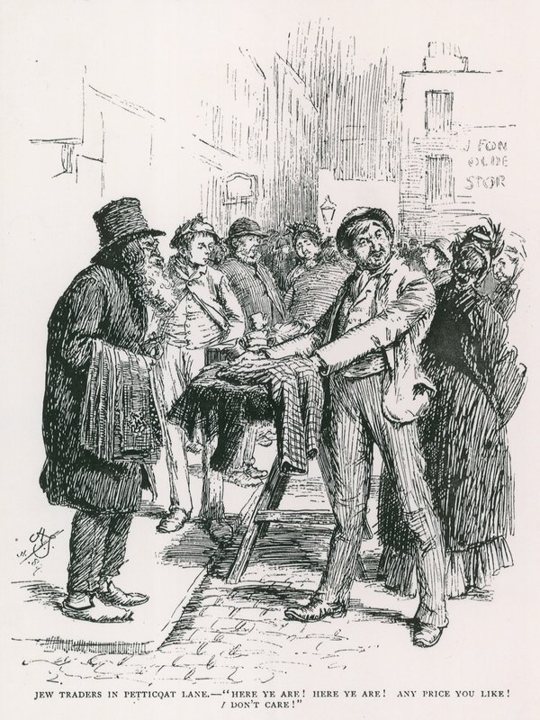 Zsidó kereskedők a Petticoat Lane-ben alkotó: English School