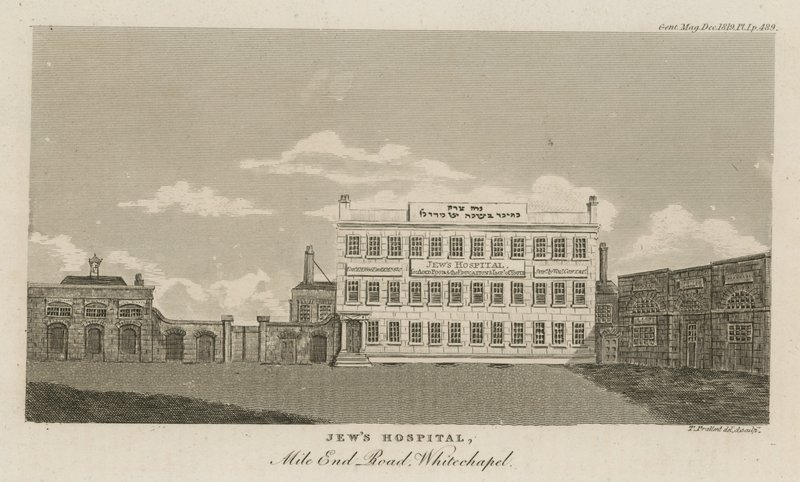 Jews Hospital, Mile End Road, Whitechapel alkotó: English School