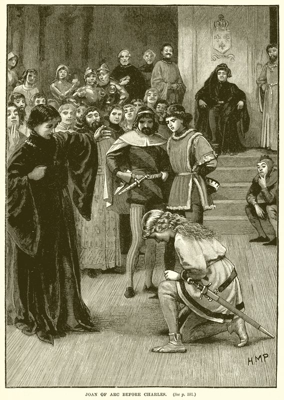 Jeanne of Arc Károly előtt alkotó: English School