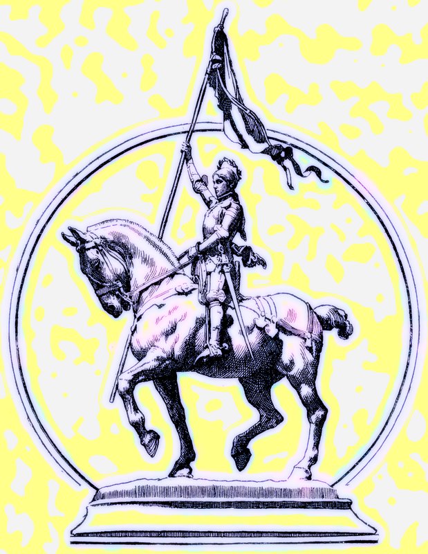 Joan of Arc, H. O. Arnold-Forster illusztrációja Anglia történelméhez, 1897-ben (digitálisan javított kép) alkotó: English School