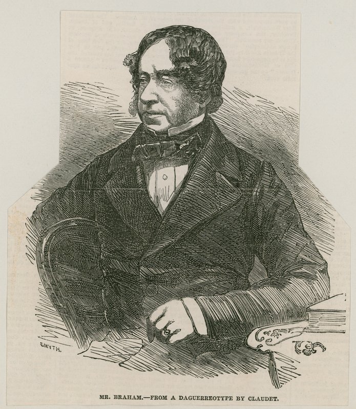 John Braham, énekes; Claudet dagerrotípiájából alkotó: English School