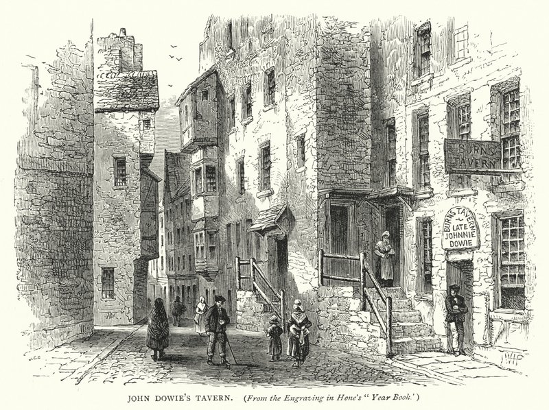 John Dowie taverna (metszet) alkotó: English School
