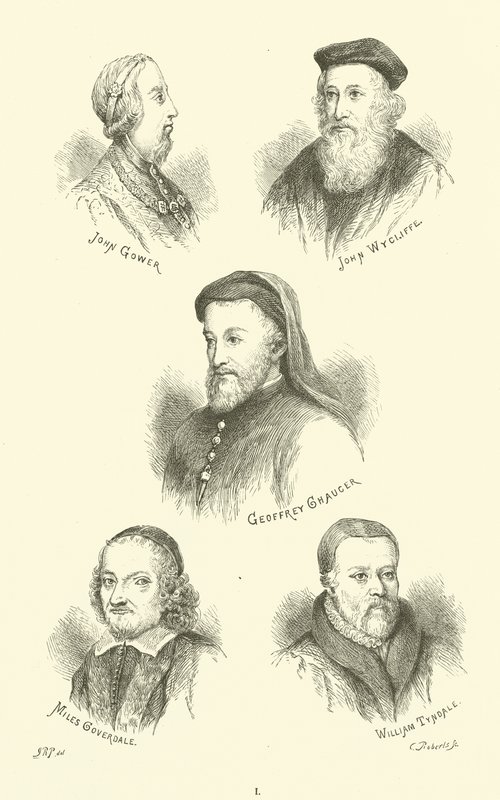 Szereplők: John Gower, John Wycliffe, Geoffrey Chaucer, Miles Coverdale, William Tyndale alkotó: English School