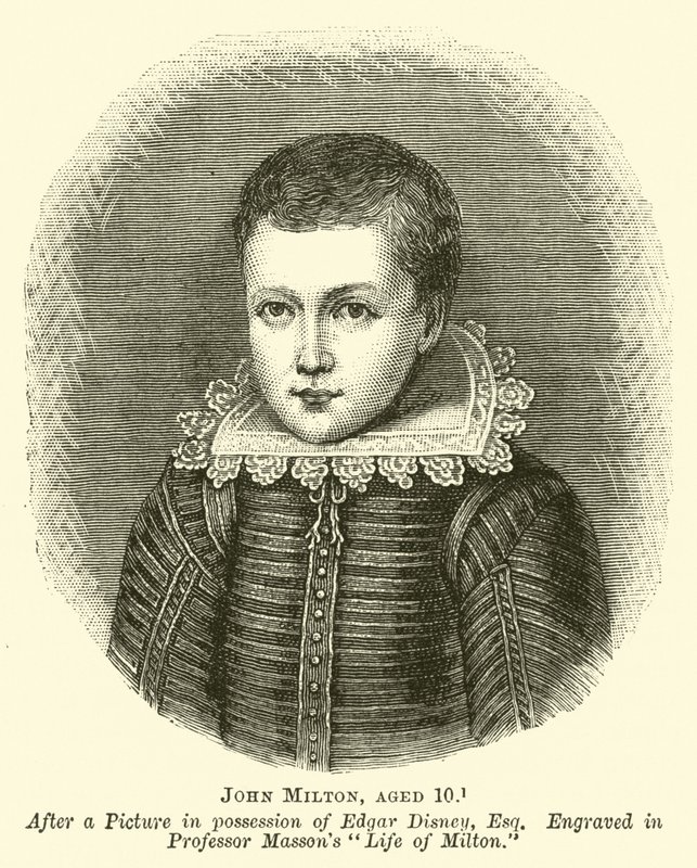 John Milton, 10 éves alkotó: English School