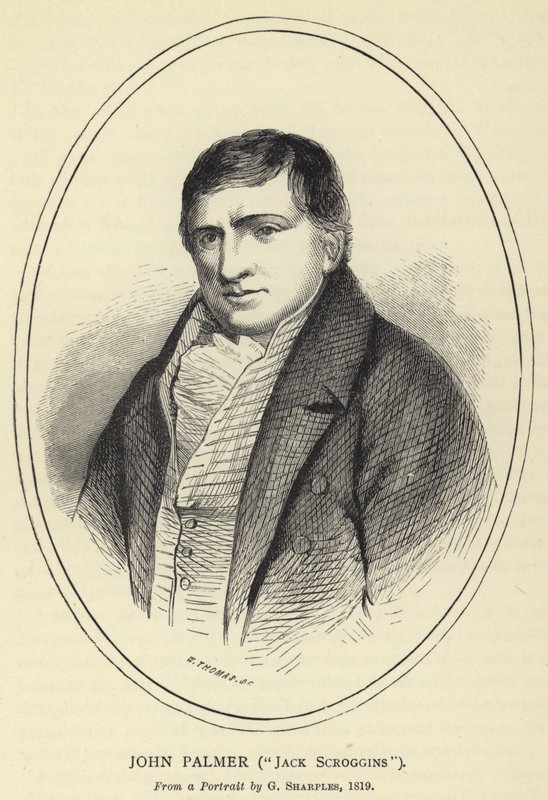 John Palmer, Jack Scroggins, G Sharples portréjából, 1819 alkotó: English School