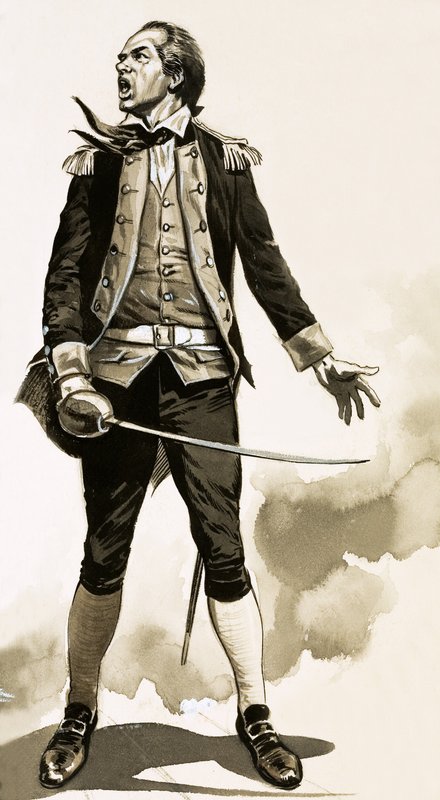 John Paul Jones, az amerikai függetlenségi háború hőse alkotó: English School