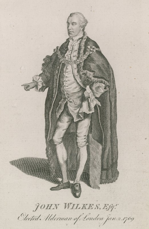 John Wilkes, London aldermanjává választott, 1769. január 2-án alkotó: English School