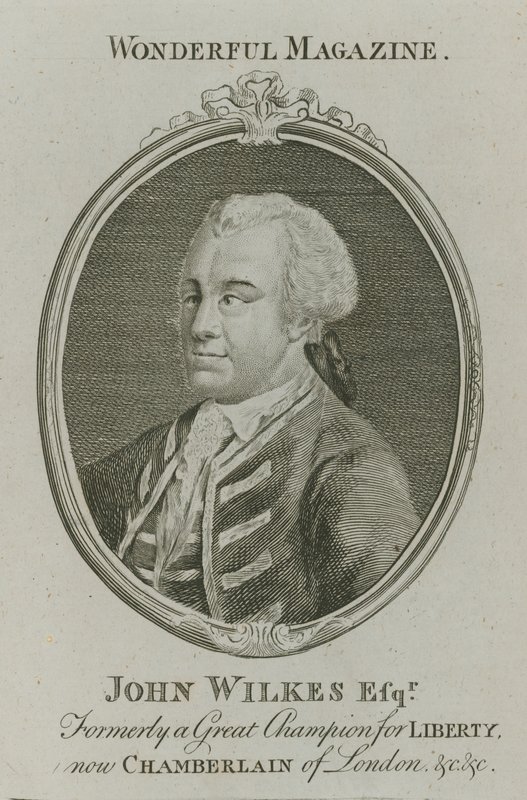 John Wilkes, korábban a szabadság nagy bajnoka, most London Chamberlain alkotó: English School