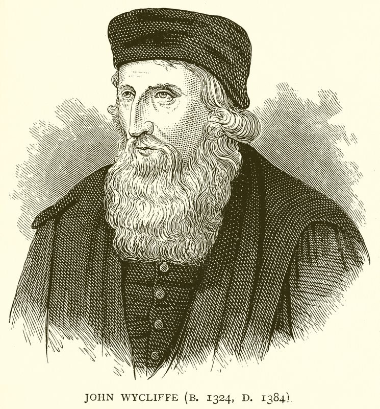 John Wycliffe (B. 1324, D. 1384) alkotó: English School
