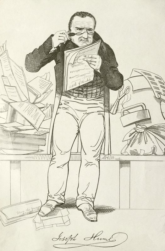 Joseph Hume skót orvos, politikus és radikális képviselő (metszet) alkotó: English School