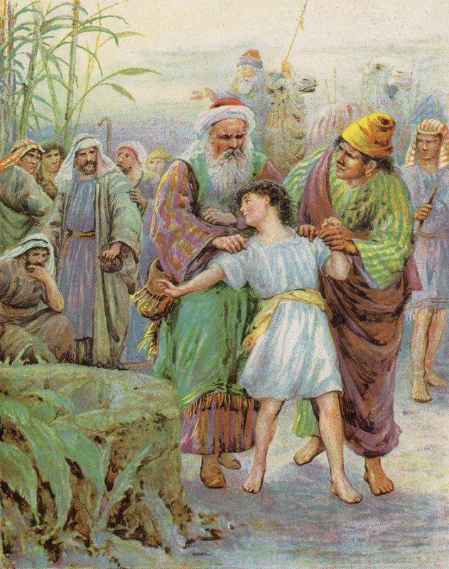 Joseph Sold into Captivity (színes litográfia) alkotó: English School