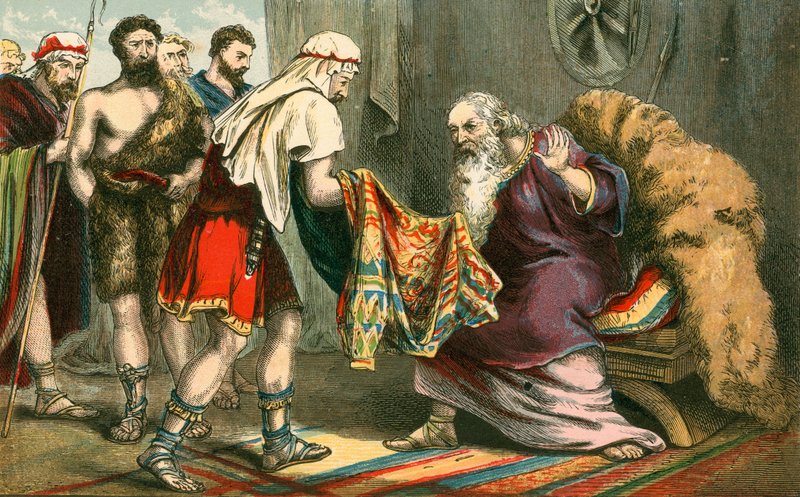József sokszínű kabátját apjának, Jákobnak hozta alkotó: English School