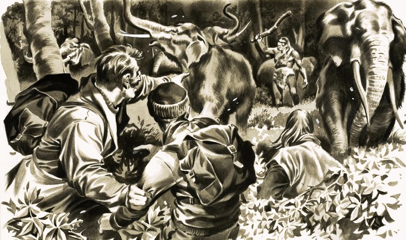 Utazás a Föld középpontjába. Illusztráció Jules Verne sorozatából alkotó: English School