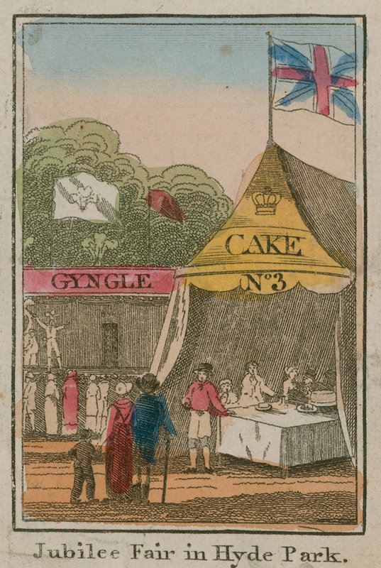 Jubileumi vásár a Hyde Parkban, 1814 alkotó: English School
