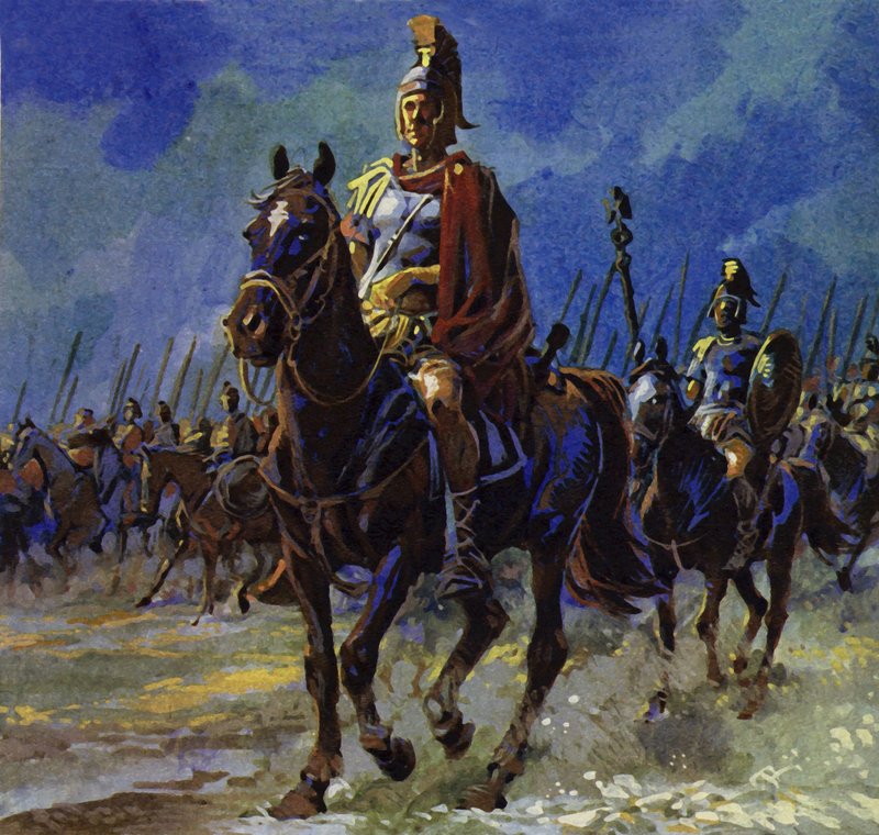 Julius Caesar csapatai Galliába vonultak, hogy leverjék a lázadást alkotó: English School
