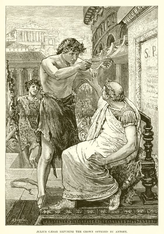 Julius Caesar elutasítja az Antonius által felajánlott koronát alkotó: English School