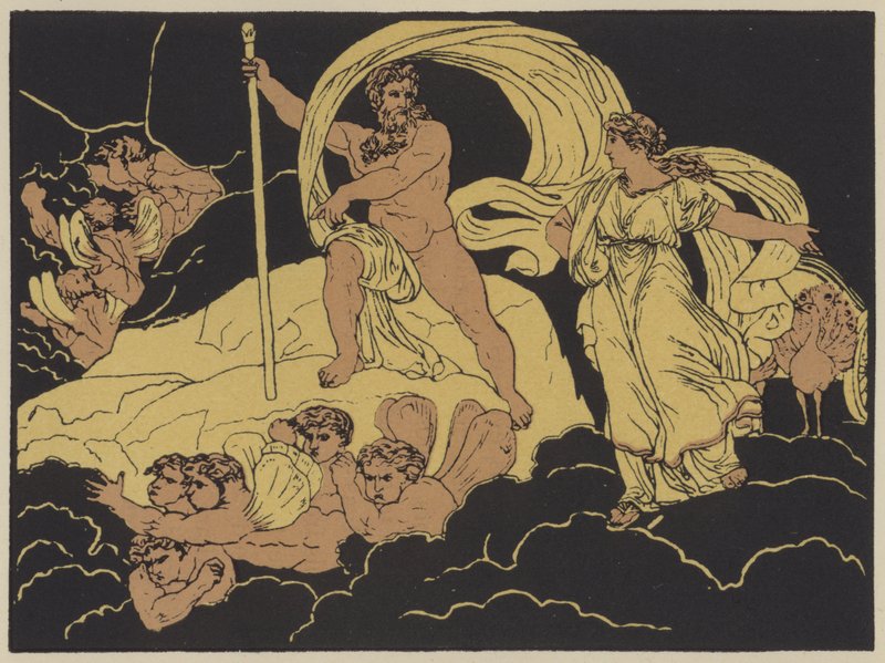 Juno és Aeolus (színes litográfia) alkotó: English School