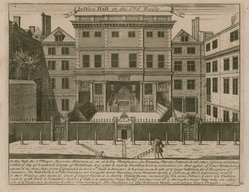 Igazságügyi Hall az Old Bailey-ben alkotó: English School