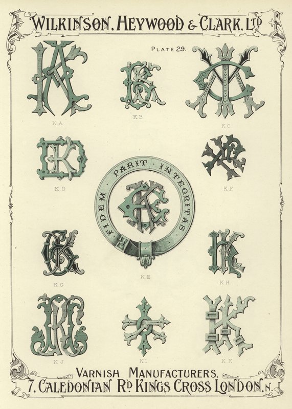 KA, KB, KC, KD, KE, KF, KG, KH, KJ, KI, KK alkotó: English School