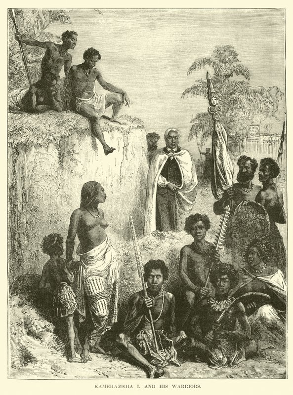 Kamehameha I és harcosai alkotó: English School