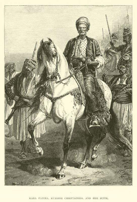Kara Fatima, kurd törzsfőnöknő és lakosztálya alkotó: English School