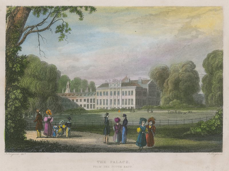 Kensington-palota, London, délkelet felől alkotó: English School