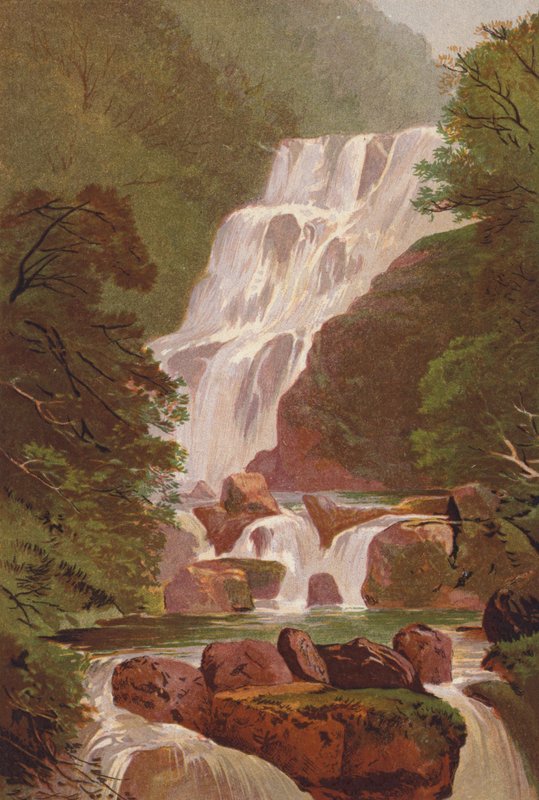 Killarney-tavak, Torc-vízesés (színes litó) alkotó: English School
