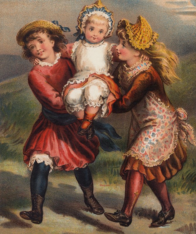 Kedvesség a kisgyermekhez (színes litográfia) alkotó: English School