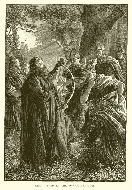 Alfréd király a dán táborban, 895 alkotó: English School