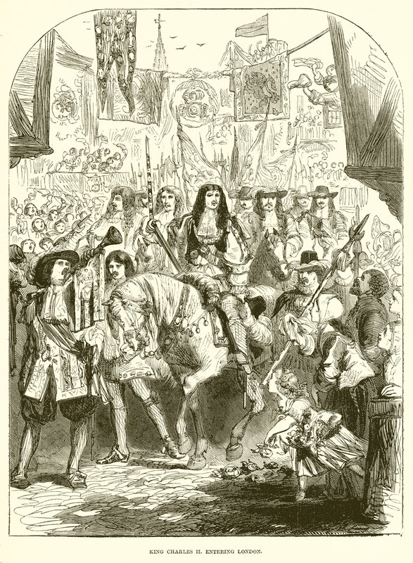 Károly király II. belépve Londonba alkotó: English School