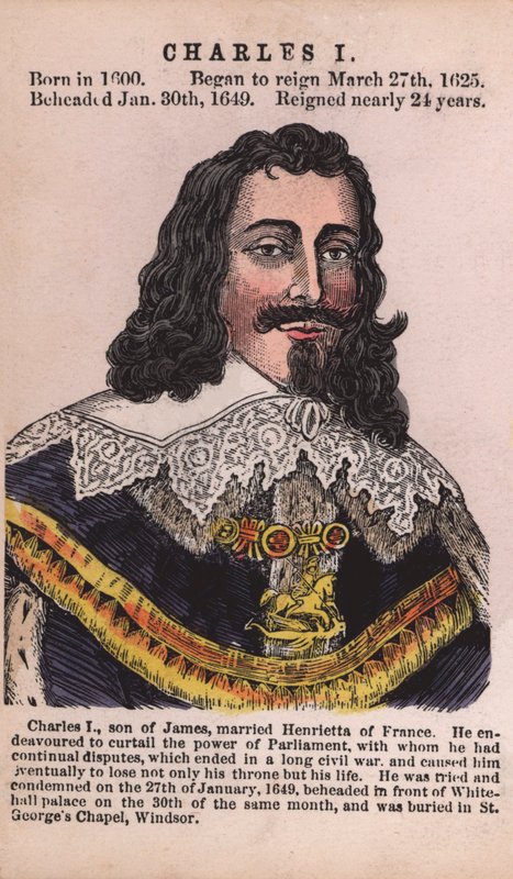 I. Károly király (színes metszet) alkotó: English School