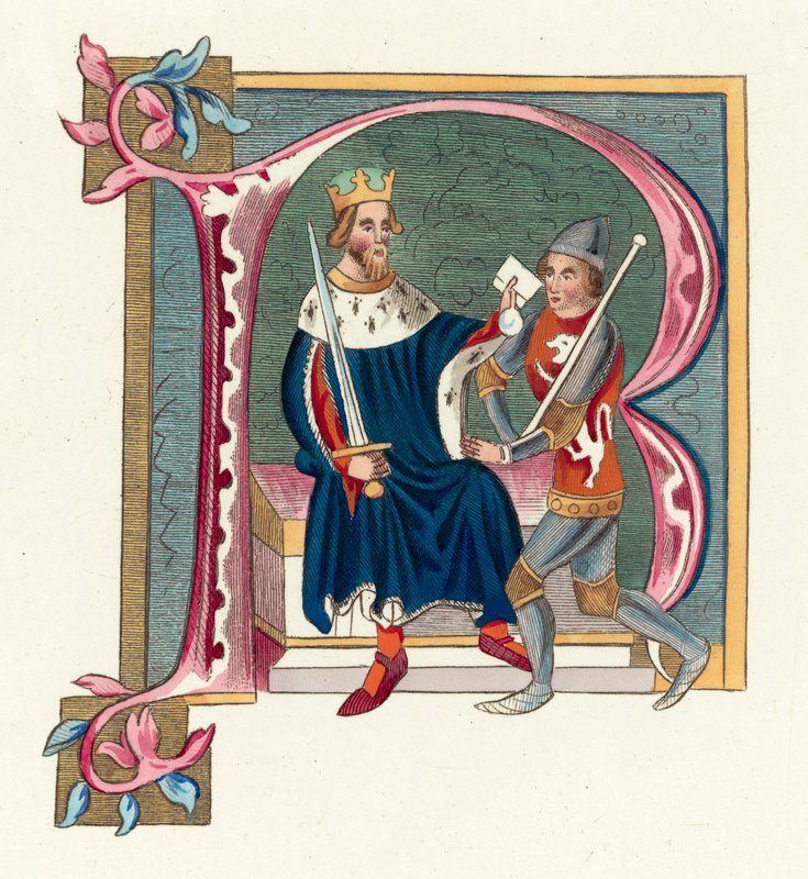 II. Edward király (színes metszet) alkotó: English School