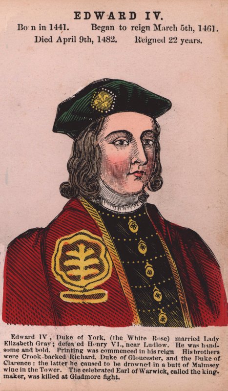 IV. Edward király (színes metszet) alkotó: English School