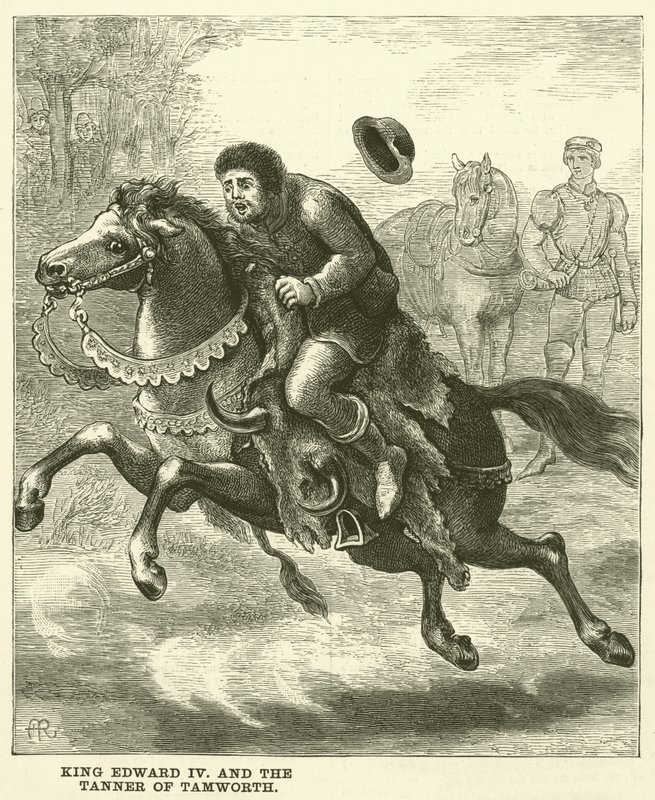 IV. Edward király és a tamworthi cserző (metszet) alkotó: English School