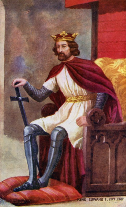 I. Edward király (színes litográfia) alkotó: English School