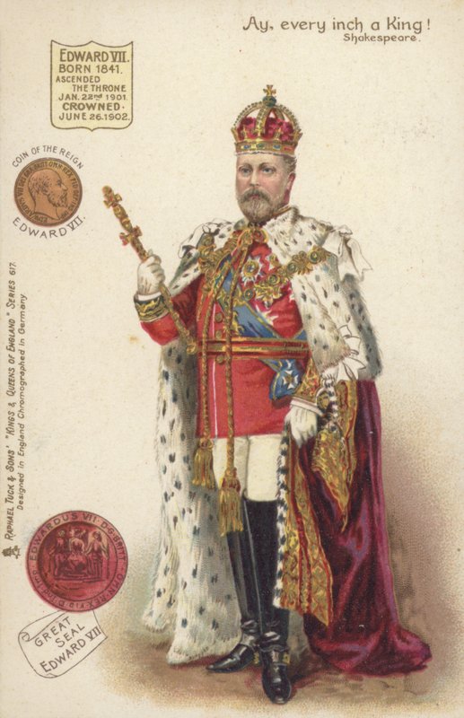 VII. Edward király (színes litográfia) alkotó: English School