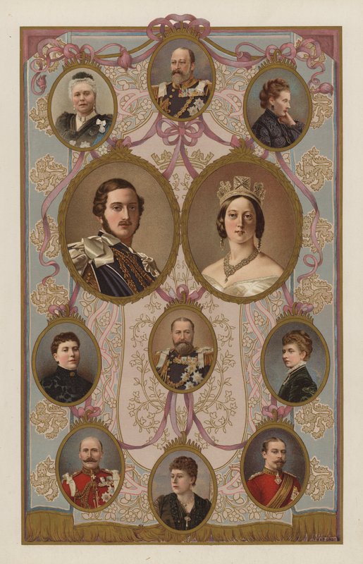 VII. Edward király rokonai (színes litó) alkotó: English School