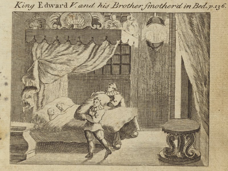 V. Edward király és bátyja megfulladt az ágyban alkotó: English School