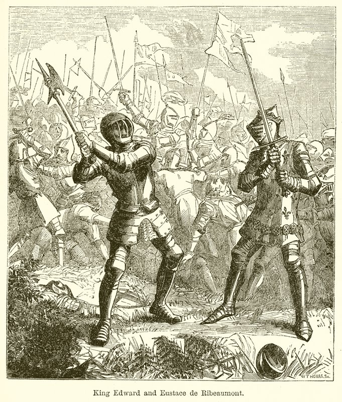 Edward király és Eustace de Ribeaumont alkotó: English School