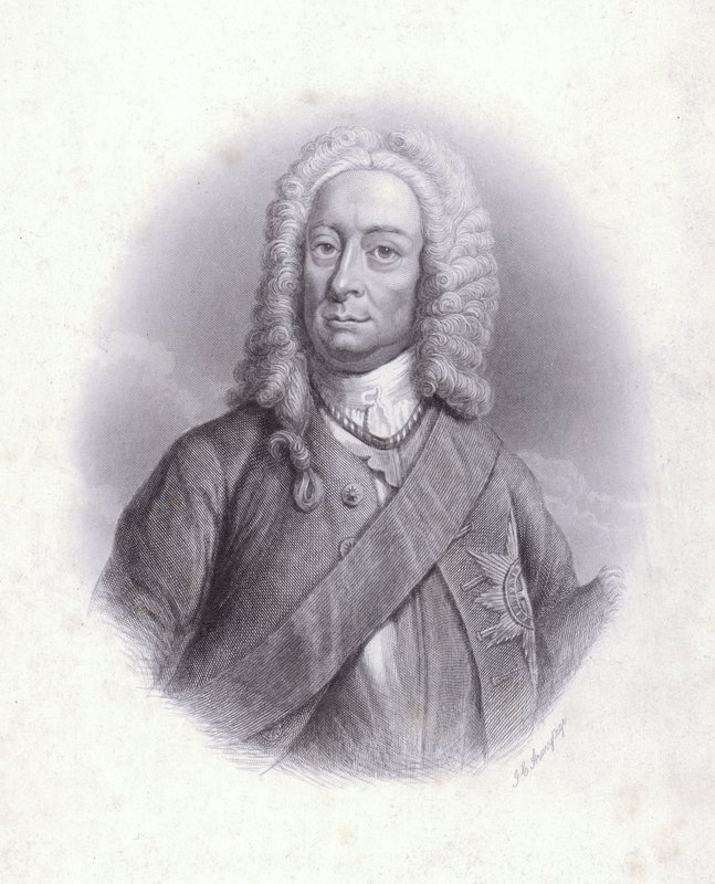 II. György király (metszet) alkotó: English School