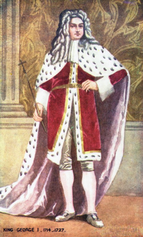 I. György király (színes litográfia) alkotó: English School