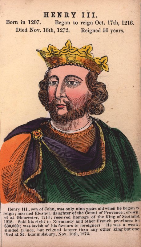 III. Henrik király (színes metszet) alkotó: English School