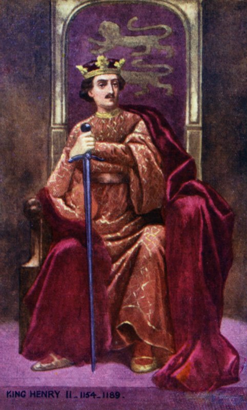 II. Henrik király (színes litográfia) alkotó: English School