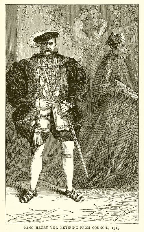 Henrik király visszavonul a Tanácstól, 1515 alkotó: English School