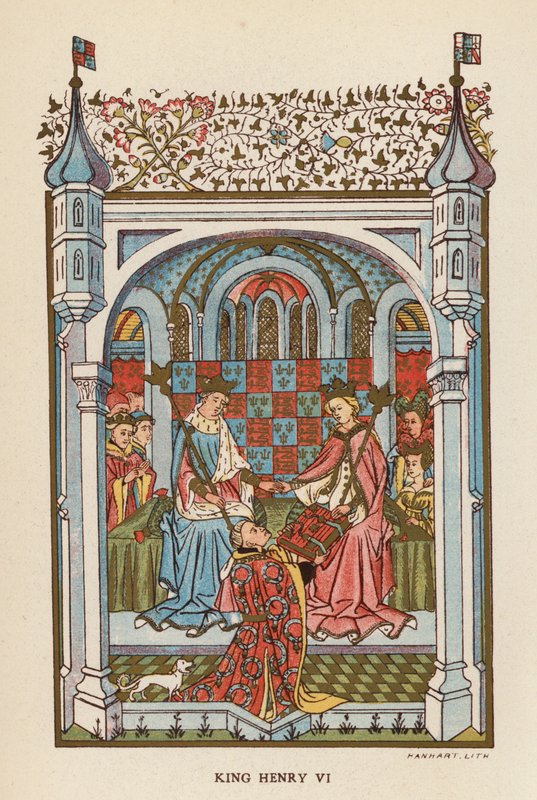 VI. Henrik király (színes litográfia) alkotó: English School